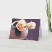 Valentinstag Romantischer Gruß Feiertagskarte (Rückseite)