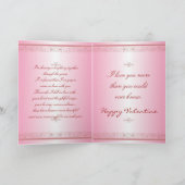 Valentinstag Romantischer Gruß Feiertagskarte (Innenseite)