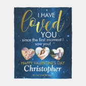 Valentinstag Romantischer Liebhaber der Fotosammlu Fleecedecke (Vorderseite)