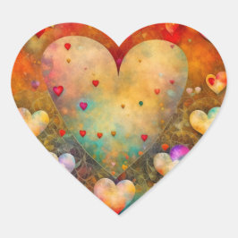 Valentinstag Romantischer Sake Herz-Aufkleber