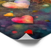 Valentinstag Romantischer Sake Poster (Ecke)