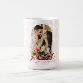 Valentinstag Romantisches Arch-Custom-Foto Kaffeetasse