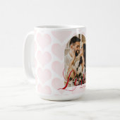 Valentinstag Romantisches Arch-Custom-Foto Kaffeetasse (Vorderseite Links)
