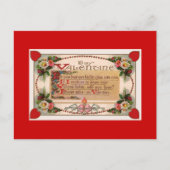 Valentinstag Romantisches Gedicht Postkarte (Vorderseite)