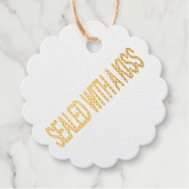 Valentinstag romantisches Geschenk mit Kuss versie Geschenkanhänger