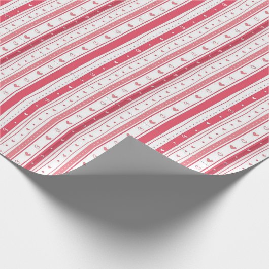 Valentinstag, romantisches Verpackungspapier, Lieb Geschenkpapier (Ecke)