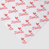 Valentinstag Rosa Herz Muster Seidenpapier (Ausschnitt)