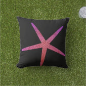 Valentinstag Rosa Lila Glitzer Starfish Geschenk Kissen (Golfball-Marker)