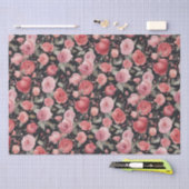 Valentinstag Rosa und Rote Rosen Seidenpapier (Handwerk)