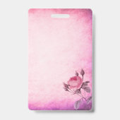 Valentinstag Rose Ausweis (Rückseite)