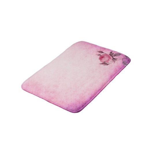 Valentinstag Rose Badematte (Schrägansicht)