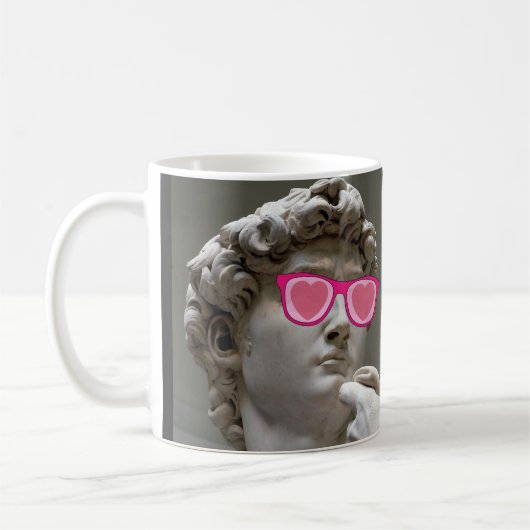 Valentinstag Rose farbige Brillen Kaffeetasse (Links)