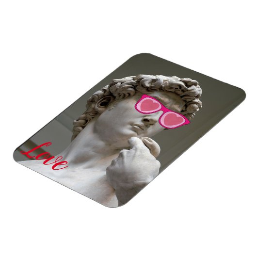 Valentinstag Rose farbige Brillen Magnet (Linke Seite)