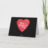 Valentinstag Rose Feiertagskarte (Rückseite)