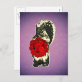 Valentinstag Rose Feiertagspostkarte (Vorne/Hinten)