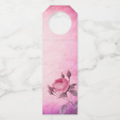 Valentinstag Rose Flaschenanhänger (Rückseite)