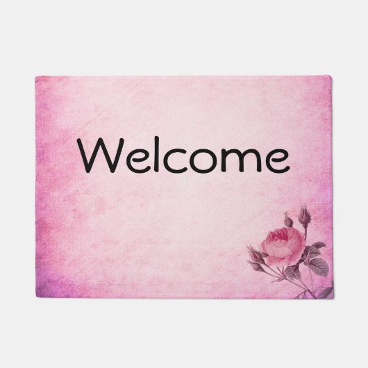 Valentinstag Rose Fußmatte (Vorderseite)