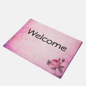 Valentinstag Rose Fußmatte (Schrägansicht)