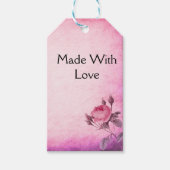 Valentinstag Rose Geschenkanhänger (Vorderseite)