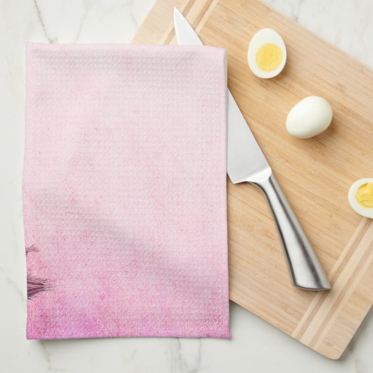 Valentinstag Rose Geschirrtuch (Viertel Falte)