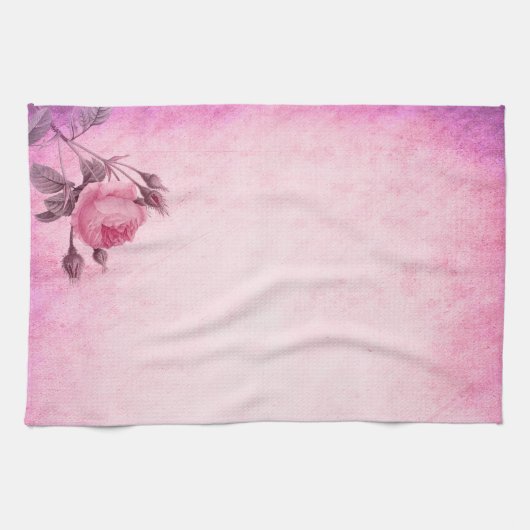 Valentinstag Rose Geschirrtuch (Horizontal)