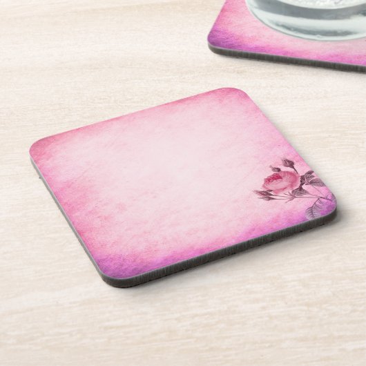 Valentinstag Rose Getränkeuntersetzer (Linke Seite)