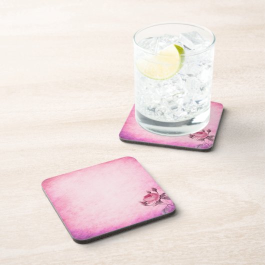 Valentinstag Rose Getränkeuntersetzer (Rechte Seite)