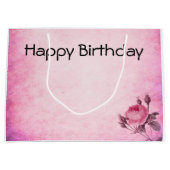 Valentinstag Rose Große Geschenktüte (Vorderseite)