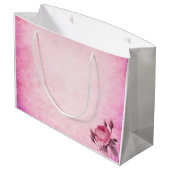 Valentinstag Rose Große Geschenktüte (Rückseite Schrägansicht)