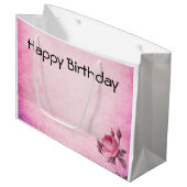 Valentinstag Rose Große Geschenktüte (Vorderseite Schrägansicht)