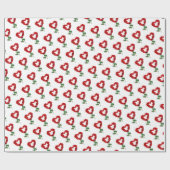 Valentinstag Rose Petals Wrapping Paper Geschenkpapier (Flach)