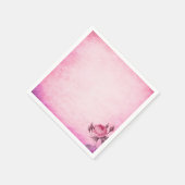 Valentinstag Rose Serviette (Ecke)