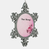 Valentinstag Rose Snowflake Gerahmte Ornament (Links)