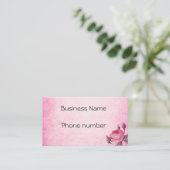 Valentinstag Rose Visitenkarte (Stehend Vorderseite)