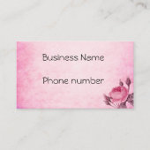 Valentinstag Rose Visitenkarte (Vorderseite)