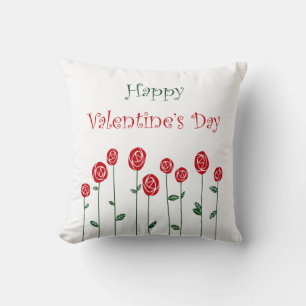 Valentinstag Rosen Strauß Liebe Romantik Blume Kissen