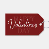 Valentinstag Rot Geschenkanhänger (Vorderseite (Horizontal))