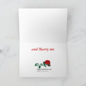 Valentinstag-Rot-Herz Feiertagskarte (Innenseite)