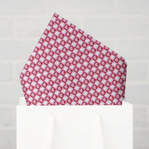 Valentinstag Rot Pink Herzen Streifen Muster Seidenpapier