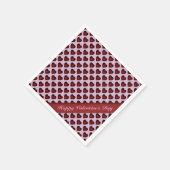 Valentinstag Rot & Rosa Herzmuster Napkins Serviette (Ecke)