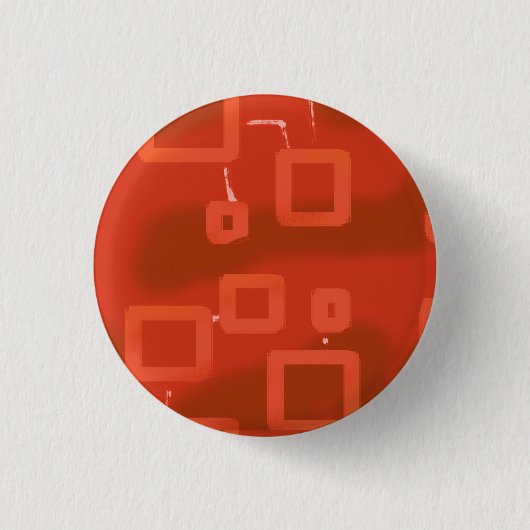 Valentinstag Rot Whimsical Geometrisch Abstrakt Button (Vorderseite)