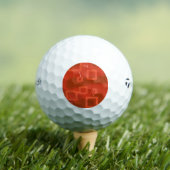 Valentinstag Rot Whimsical Geometrisch Abstrakt Golfball (Insitu T-Shirt)