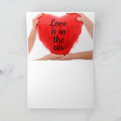 Valentinstag Rote Herzkarte Karte (Innenseite)