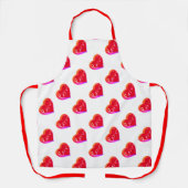 Valentinstag Rote Liebe Herz Schürze (Vorderseite)