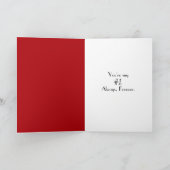 Valentinstag Rote Rose Karte (Innenseite)
