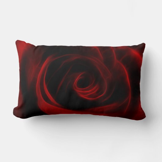 Valentinstag rote Rose Lendenkissen (Vorderseite)