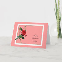 Valentinstag-Rote Rose, Pierre Joseph Redouté