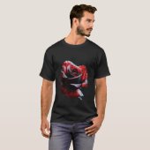 Valentinstag Rote Rose T-Shirt (Vorne ganz)