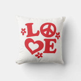 Valentinstag Rote und Weiße LIEBE Kissen