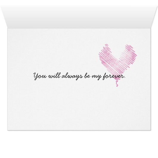 Valentinstag Roter Garn Herz (Innenansicht Horizontal (Unten))